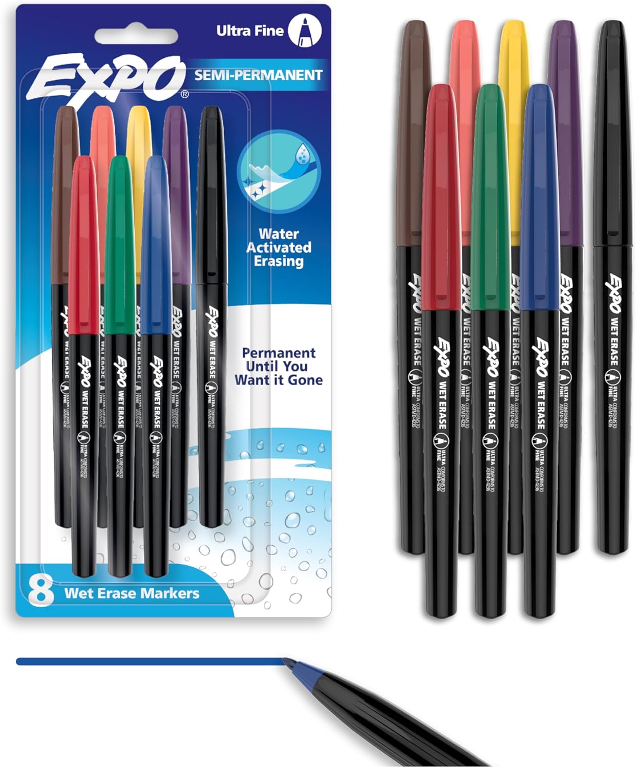 Expo Vis-a-Vis Wet-Erase Markers