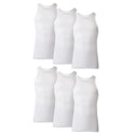 Hanes Men's Cotton Tank Undershirt 6-Pack for $12 w/ Prime + free shipping