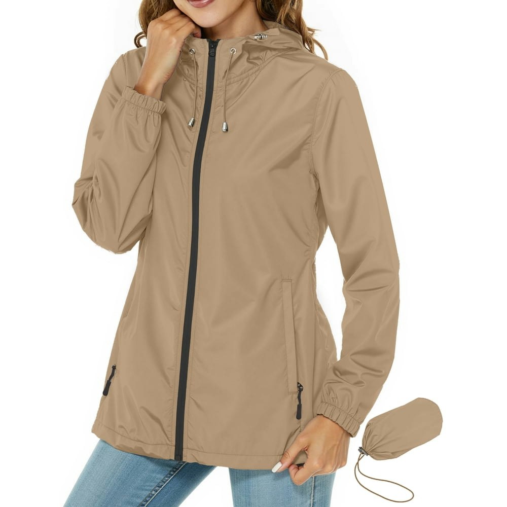 Rosvigor Women's Lightweight Hooded Waterproof Windbreaker: $16.88 Rosvigor Women's Lightweight Hooded Waterproof Windbreaker: $16.88