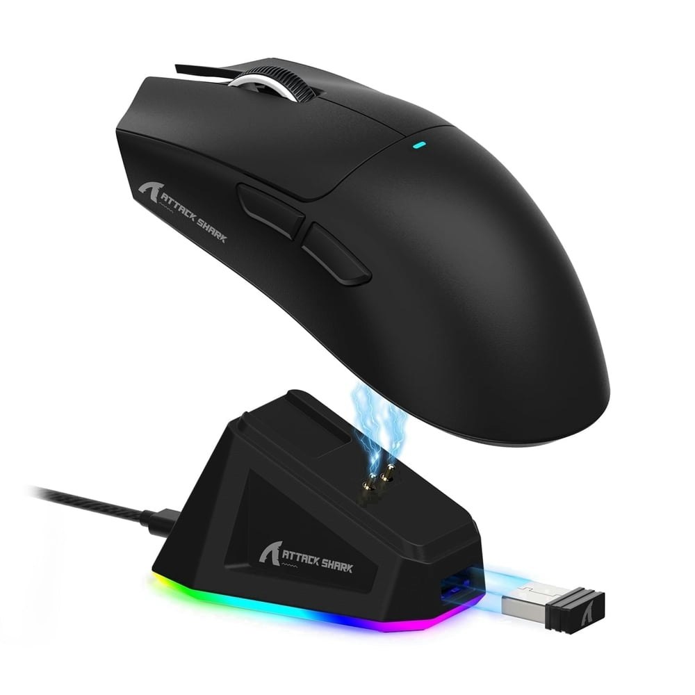 Attack Shark X11 Wireless Gaming Mouse with RGB Charging Dock: $27.99 Attack Shark X11 Wireless Gaming Mouse with RGB Charging Dock: $27.99