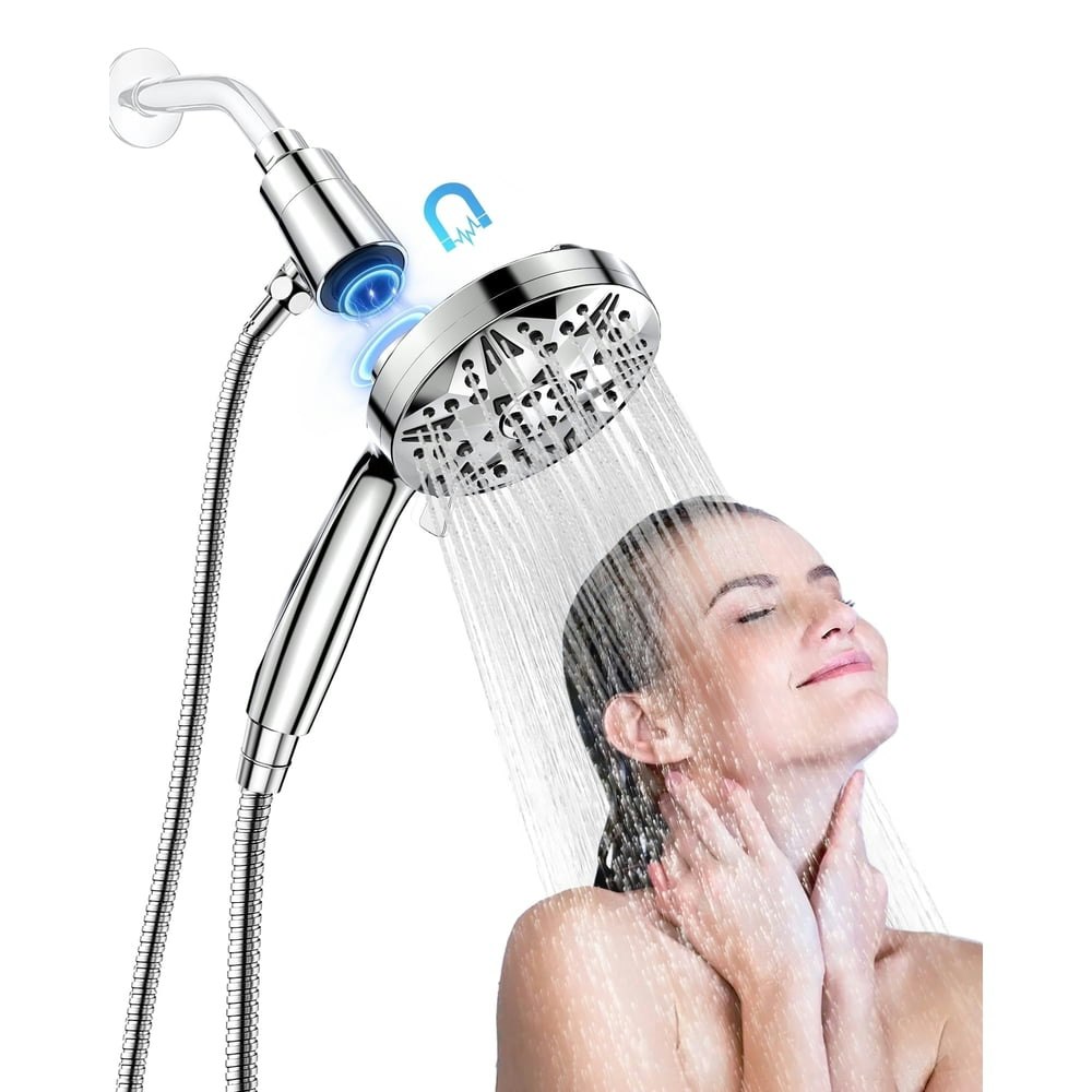 Hodvit 10-Spray Handheld Showerhead with Magnetic Docking Bracket: $32.99 Hodvit 10-Spray Handheld Showerhead with Magnetic Docking Bracket: $32.99