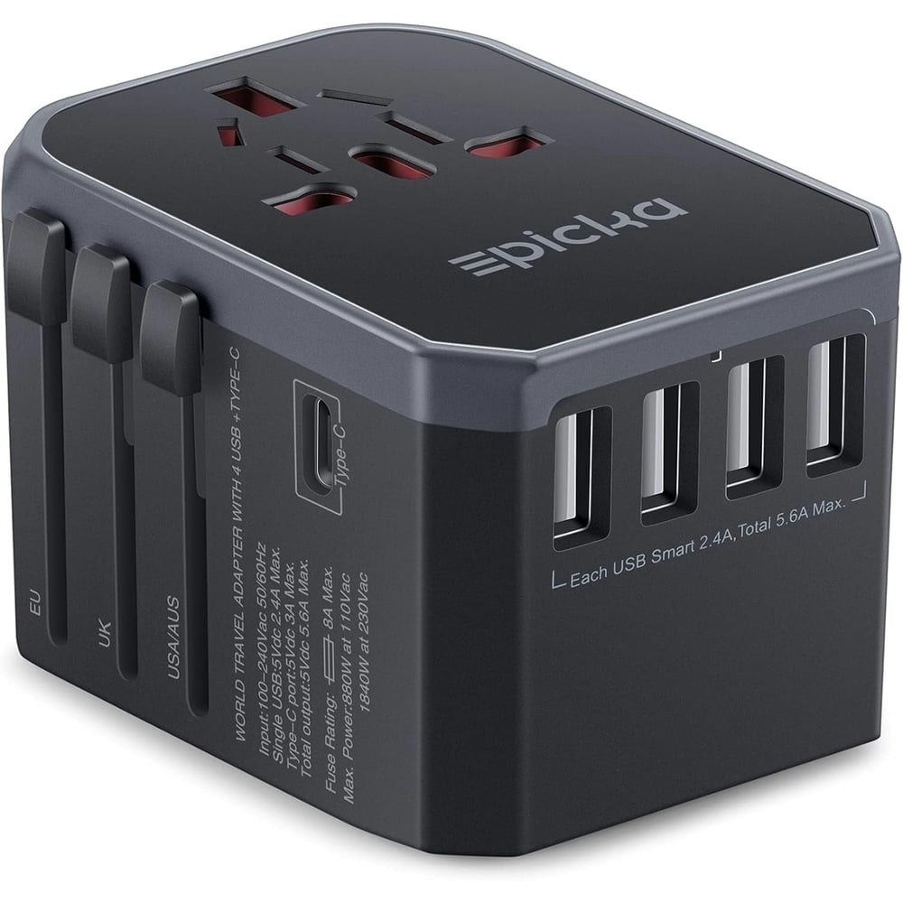 Epicka TA-105 Universal Travel Adapter: $15.98 Epicka TA-105 Universal Travel Adapter: $15.98