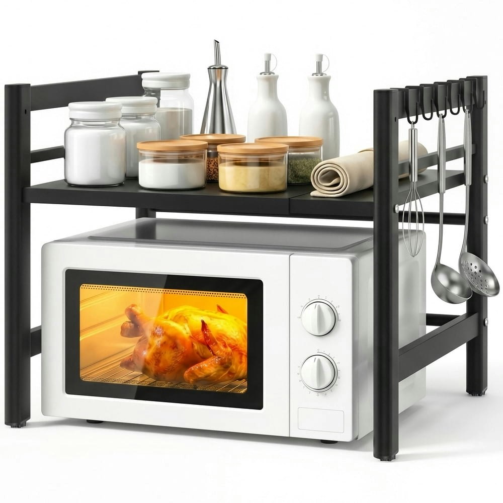 Stusgo 2-Tier Extendable Microwave Shelf: $21.65 Stusgo 2-Tier Extendable Microwave Shelf: $21.65