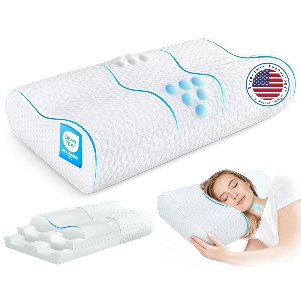Cervical Memory Foam Neck Pillow: $26.79 Cervical Memory Foam Neck Pillow: $26.79