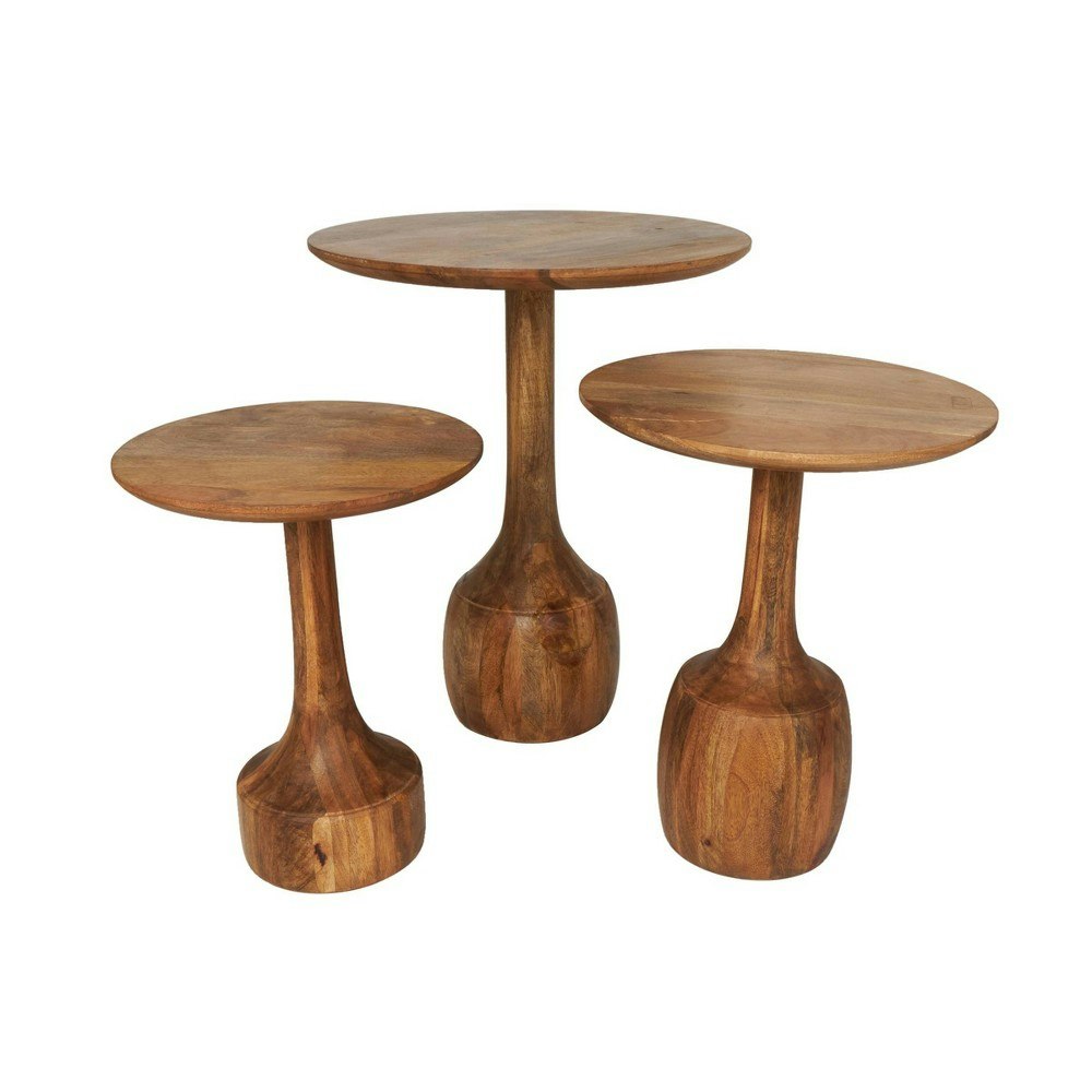 Olivia & May Mango Wood Accent Table 3-Piece Set: $560.99 Olivia & May Mango Wood Accent Table 3-Piece Set: $560.99