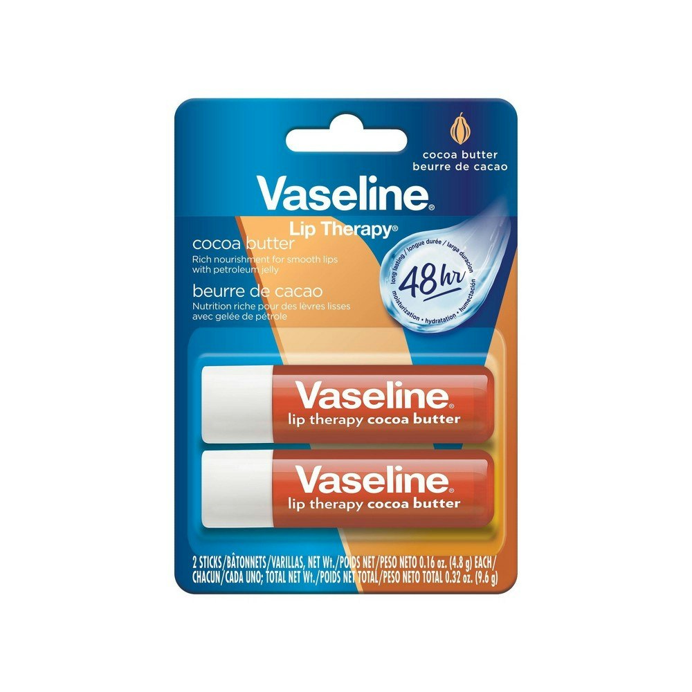 Vaseline Cocoa Butter Lip Therapy 2-Pack: $2.99 Vaseline Cocoa Butter Lip Therapy 2-Pack: $2.99