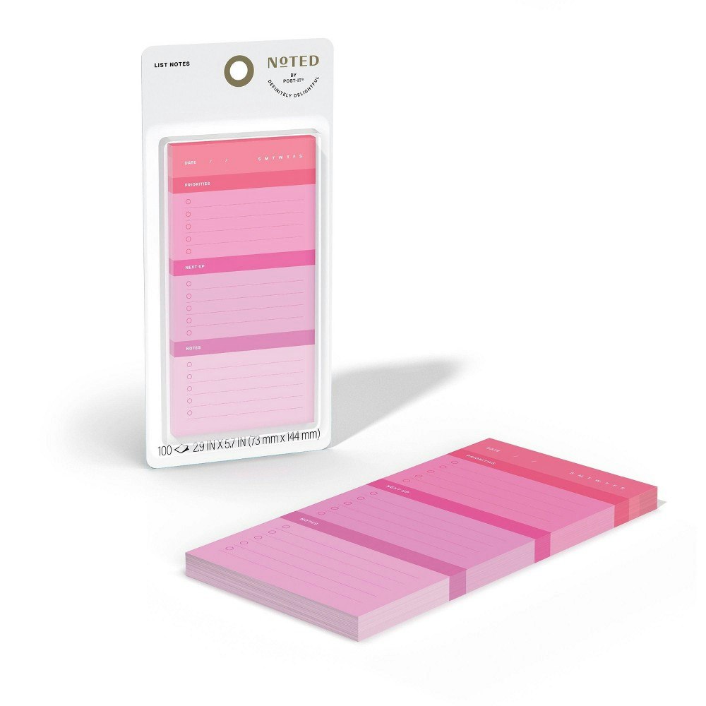 Noted by Post-it List Pads 3"x6": $5.99 Noted by Post-it List Pads 3"x6": $5.99