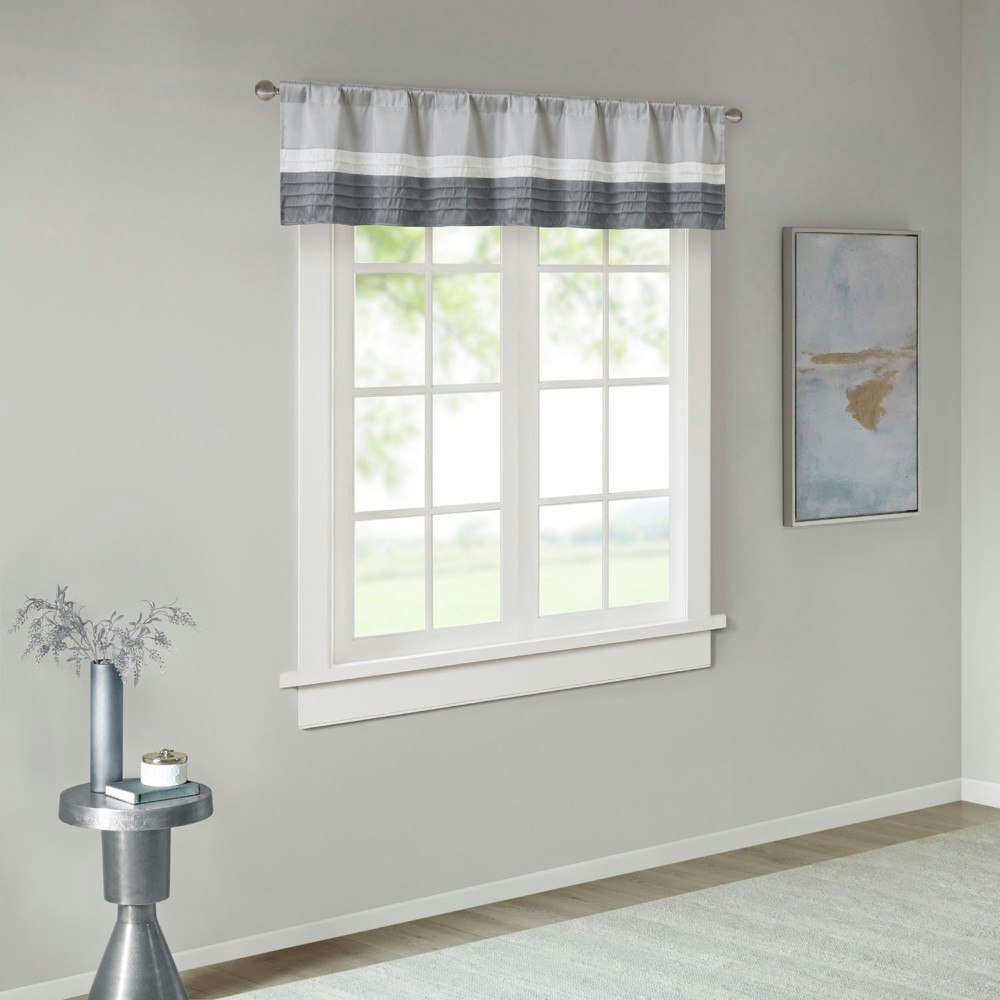 Madison Park 18"x50" Salem Polyoni Pintuck Window Valance: $24.99 Madison Park 18"x50" Salem Polyoni Pintuck Window Valance: $24.99