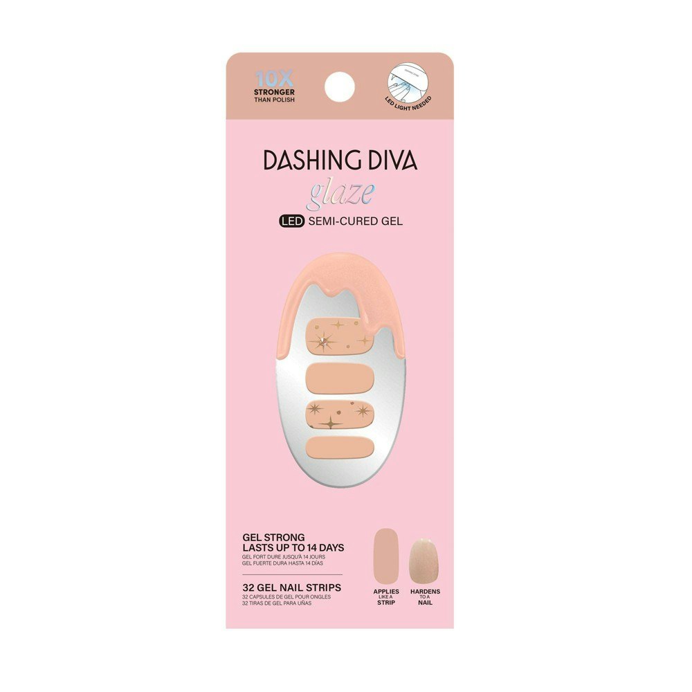 Dashing Diva Glaze Semi-Cured Gel Nail Polish Strips 32-Count: $12.99 Dashing Diva Glaze Semi-Cured Gel Nail Polish Strips 32-Count: $12.99