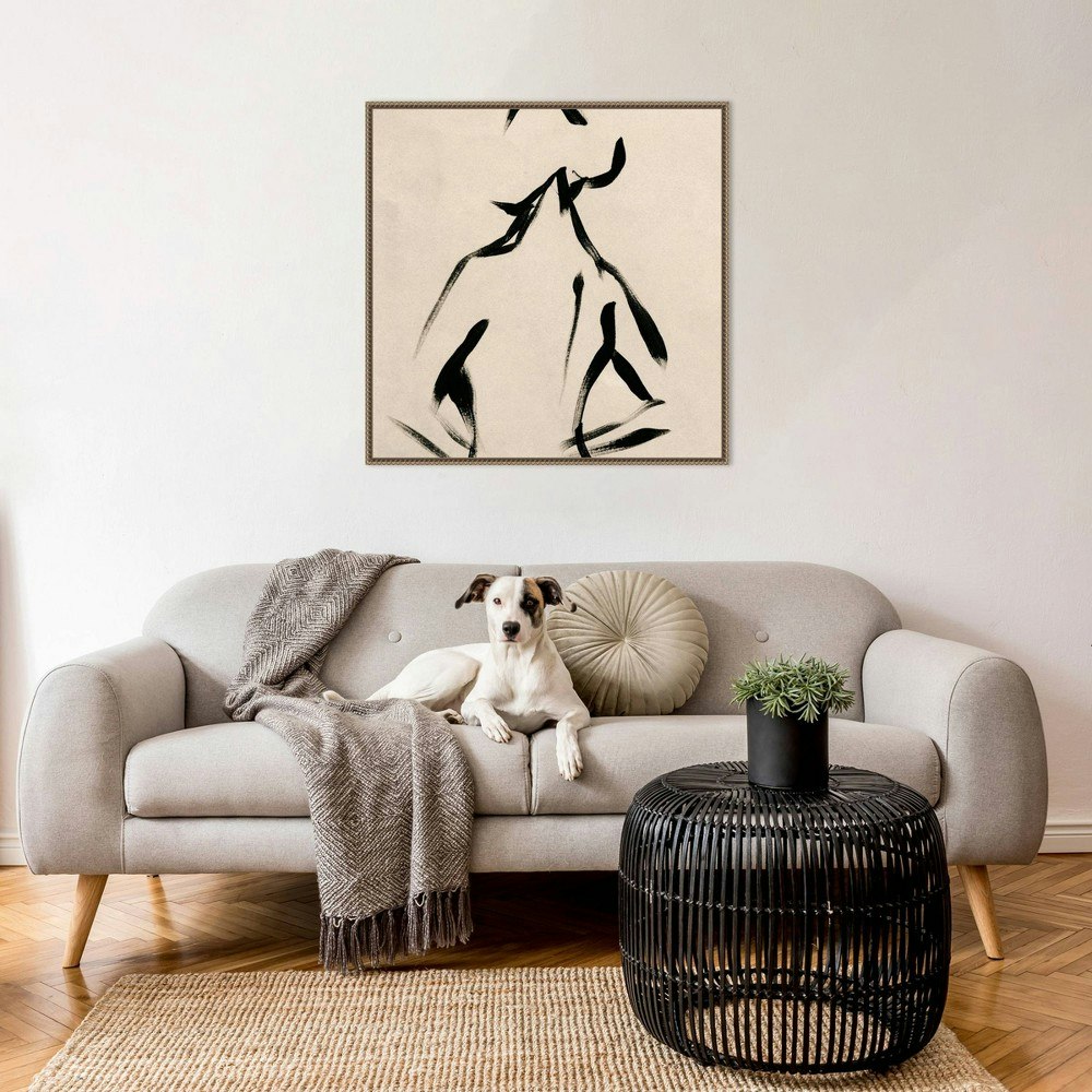 Amanti Art 30"x30" Abstracted Female Figure III Framed Canvas Print: $163.99 Amanti Art 30"x30" Abstracted Female Figure III Framed Canvas Print: $163.99