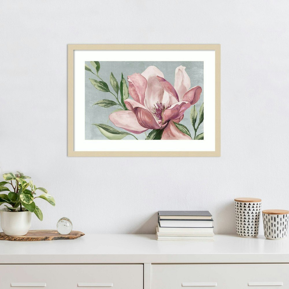 Amanti Art 25"x19" Blooming Pink Magnolia by Jacob Q Framed Wall Art Print: $151.99 Amanti Art 25"x19" Blooming Pink Magnolia by Jacob Q Framed Wall Art Print: $151.99
