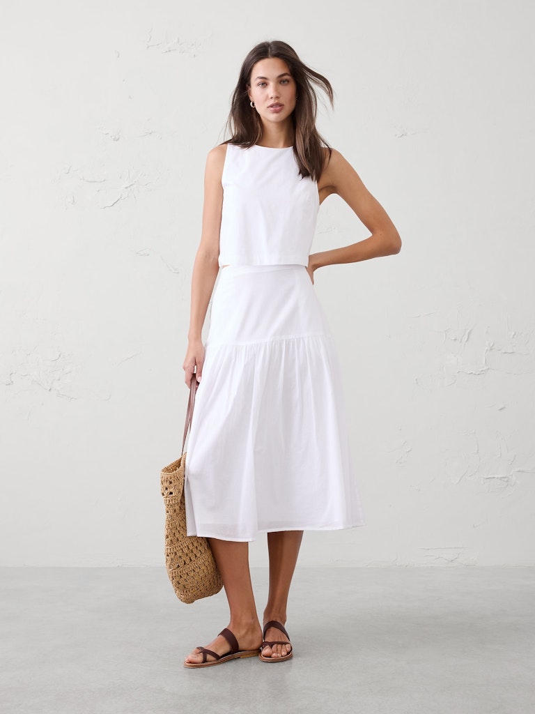 Tiered Voile Midi Skirt: $60 Tiered Voile Midi Skirt: $60