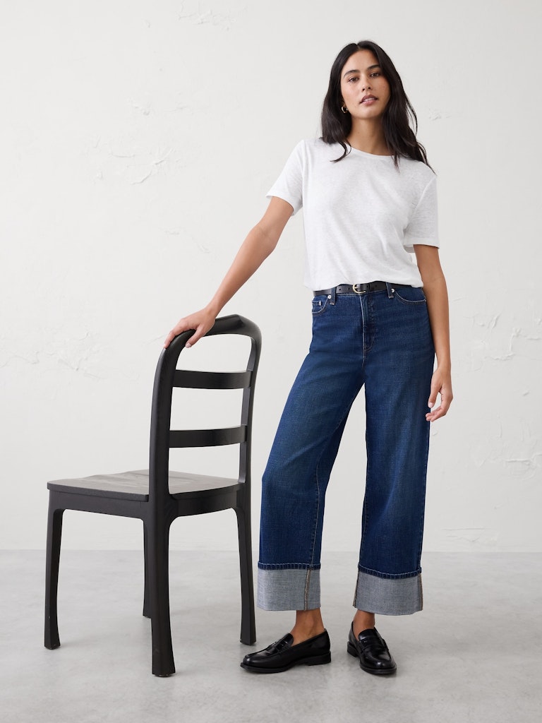 Linen-Blend T-Shirt: $20 Linen-Blend T-Shirt: $20
