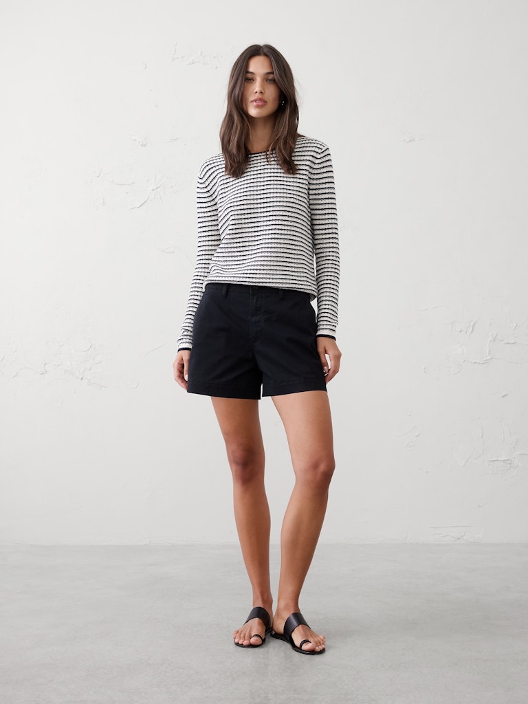 Mid-Rise Chino Shorts: $30 Mid-Rise Chino Shorts: $30