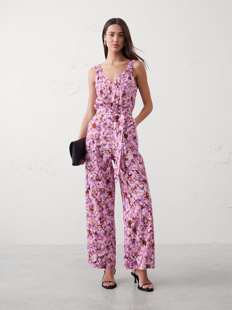 Linen-Blend Origami Knot Jumpsuit: $74.97 Linen-Blend Origami Knot Jumpsuit: $74.97
