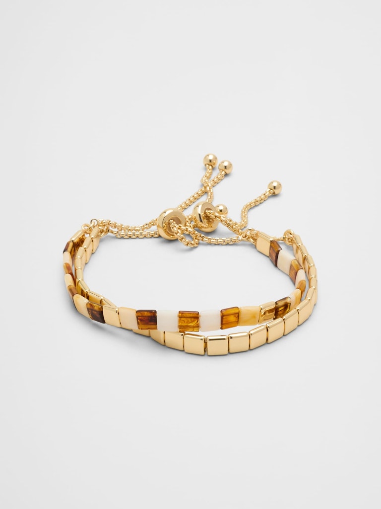 Pull Through Chicklet Bracelet Set: $22.50 Pull Through Chicklet Bracelet Set: $22.50