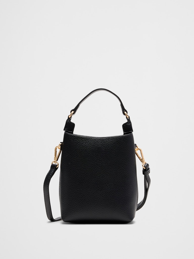 Vegan Leather Micro Mini Bucket Crossbody Bag: $50 Vegan Leather Micro Mini Bucket Crossbody Bag: $50