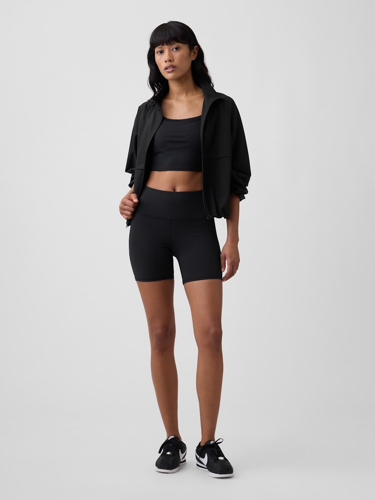 GapFit Studio 5-Inch High Rise Bike Shorts: $15.99