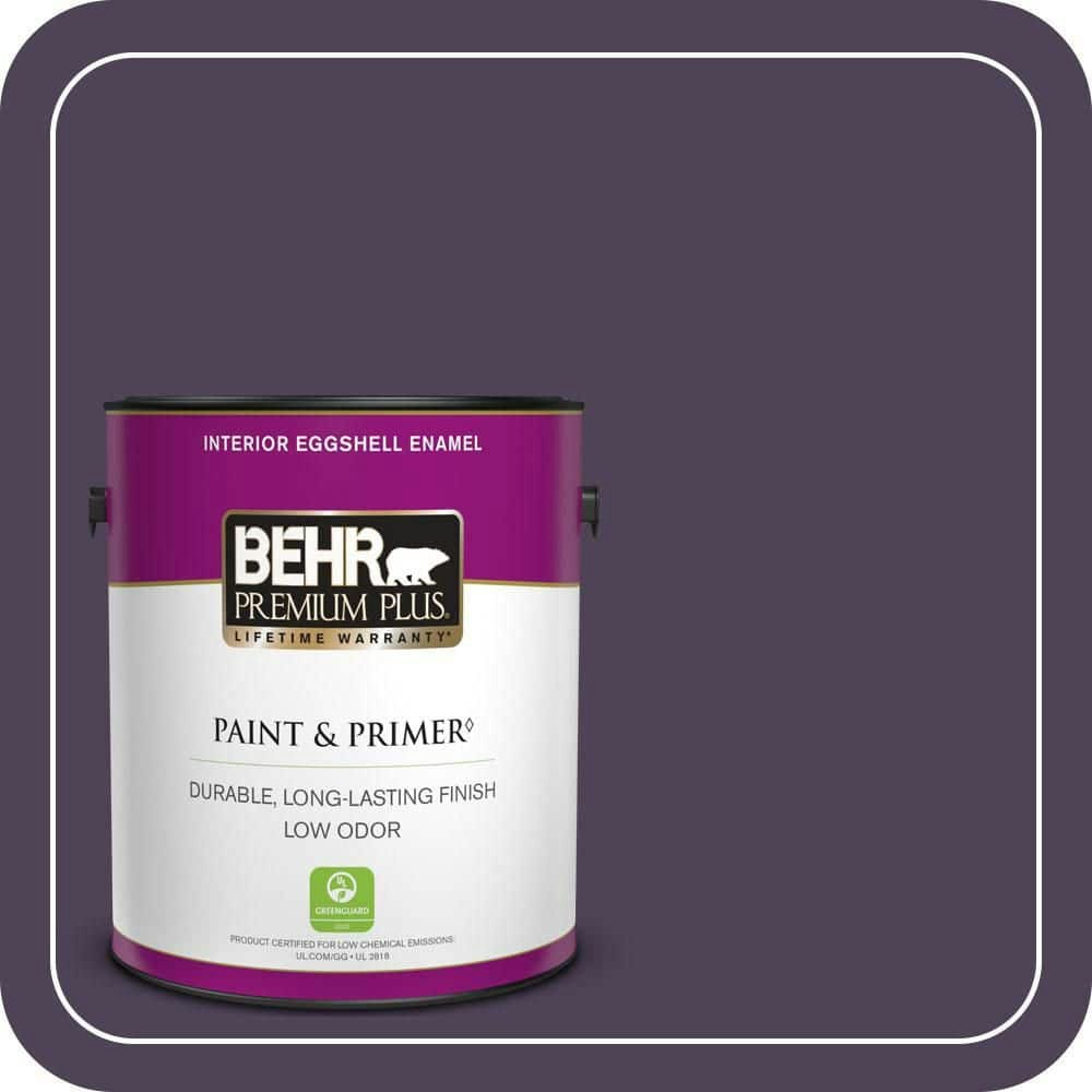 Behr Blackberry Harvest Eggshell Interior Paint and Primer 1-Gallon: $37.98 Behr Blackberry Harvest Eggshell Interior Paint and Primer 1-Gallon: $37.98