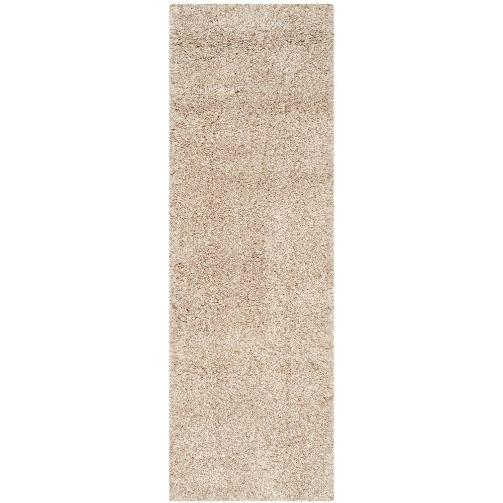 California Shag 2x17-Foot Solid Runner Rug: $140