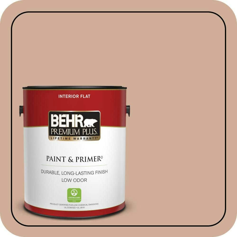 Behr Iced Copper Flat Interior Paint & Primer 1-Gallon: $34.98 Behr Iced Copper Flat Interior Paint & Primer 1-Gallon: $34.98