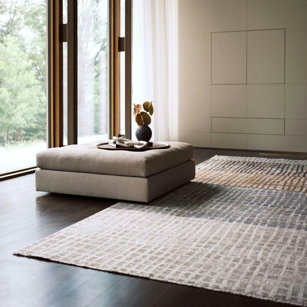 Park 9' x 13' Abstract Checked Area Rug: $408 Park 9' x 13' Abstract Checked Area Rug: $408