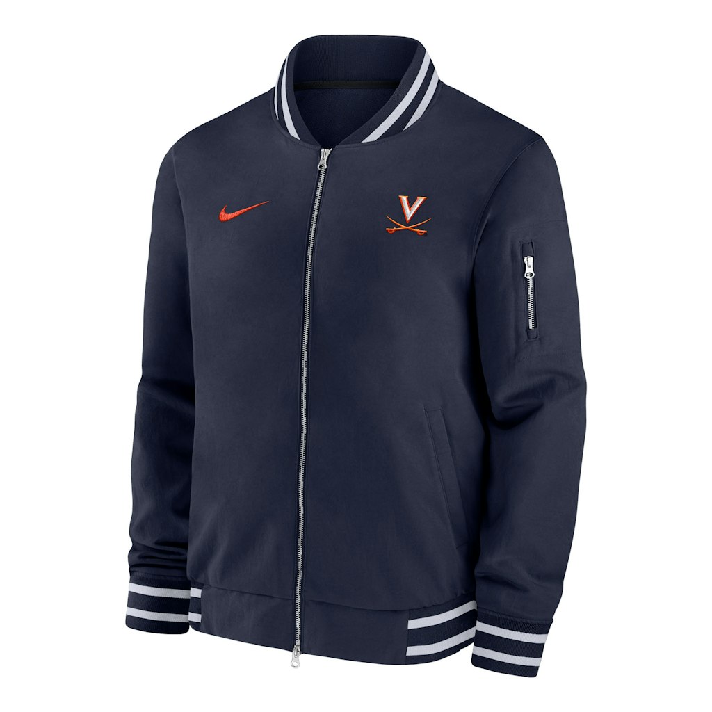 Nike Virginia Cavaliers Men's Full-Zip Bomber Jacket: $159.99 Nike Virginia Cavaliers Men's Full-Zip Bomber Jacket: $159.99