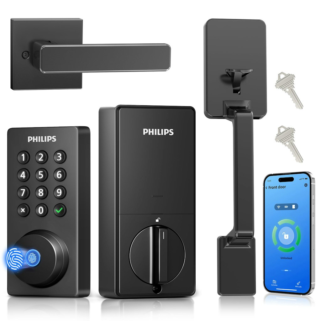 Philips WiFi Smart Door Lock w/ Handle Set: $120 w/ Prime