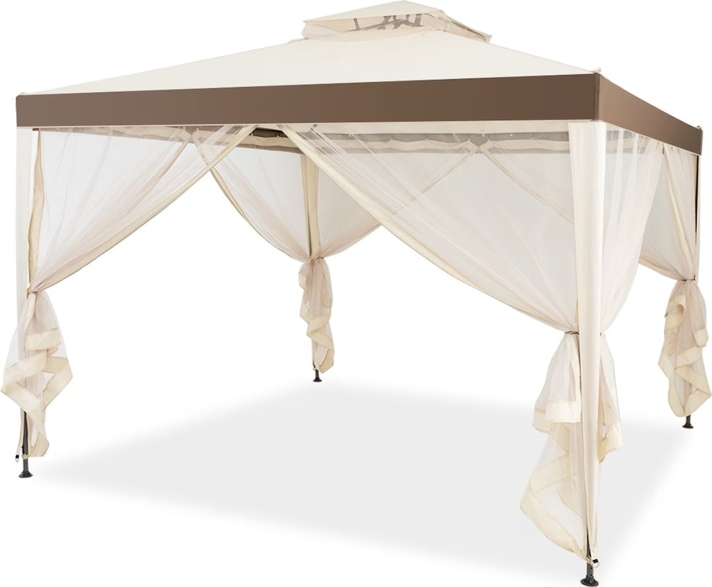 Costway 10' x 10' Outdoor Event Canopy w/ Mosquito Netting: $127 Costway 10' x 10' Outdoor Event Canopy w/ Mosquito Netting: $127