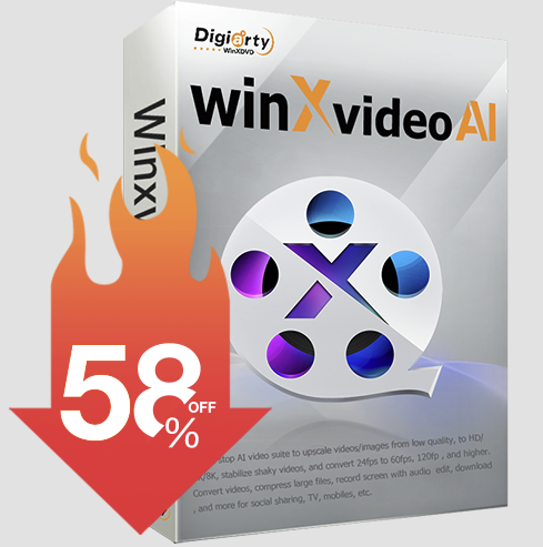 WinXVideo AI Lifetime License [20th Anniversary Super Sale]: Up to 58% off