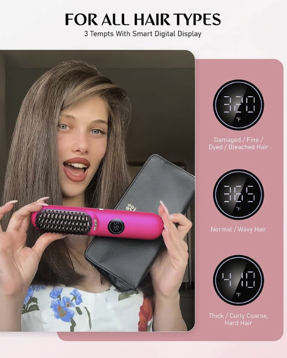 Fanttik Solo I10 Apex Cordless Hair Straightener Brush: $30 w/ Prime