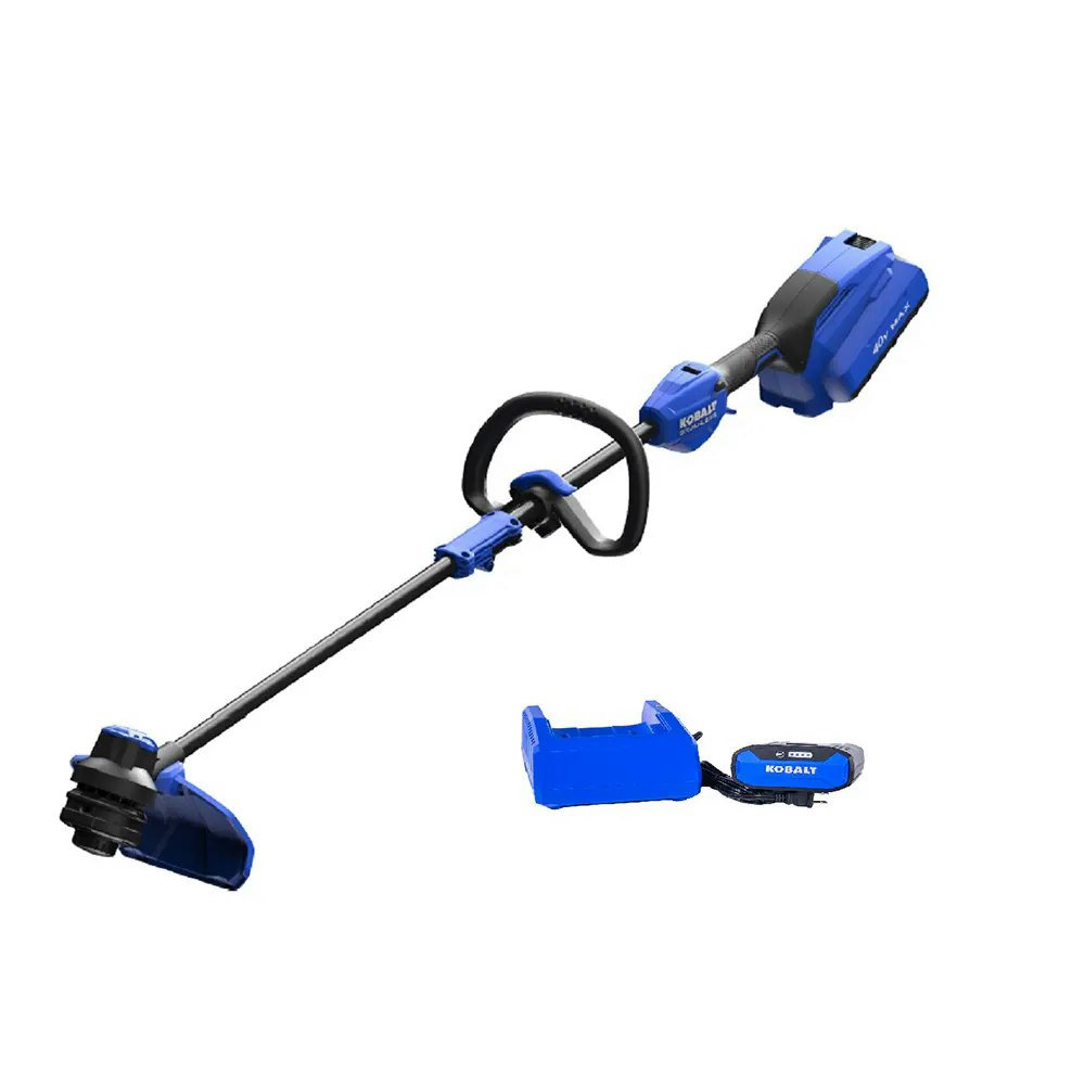 Kobalt Gen4 40-volt 15" Straight Shaft Battery String Trimmer w/ Charger: $129