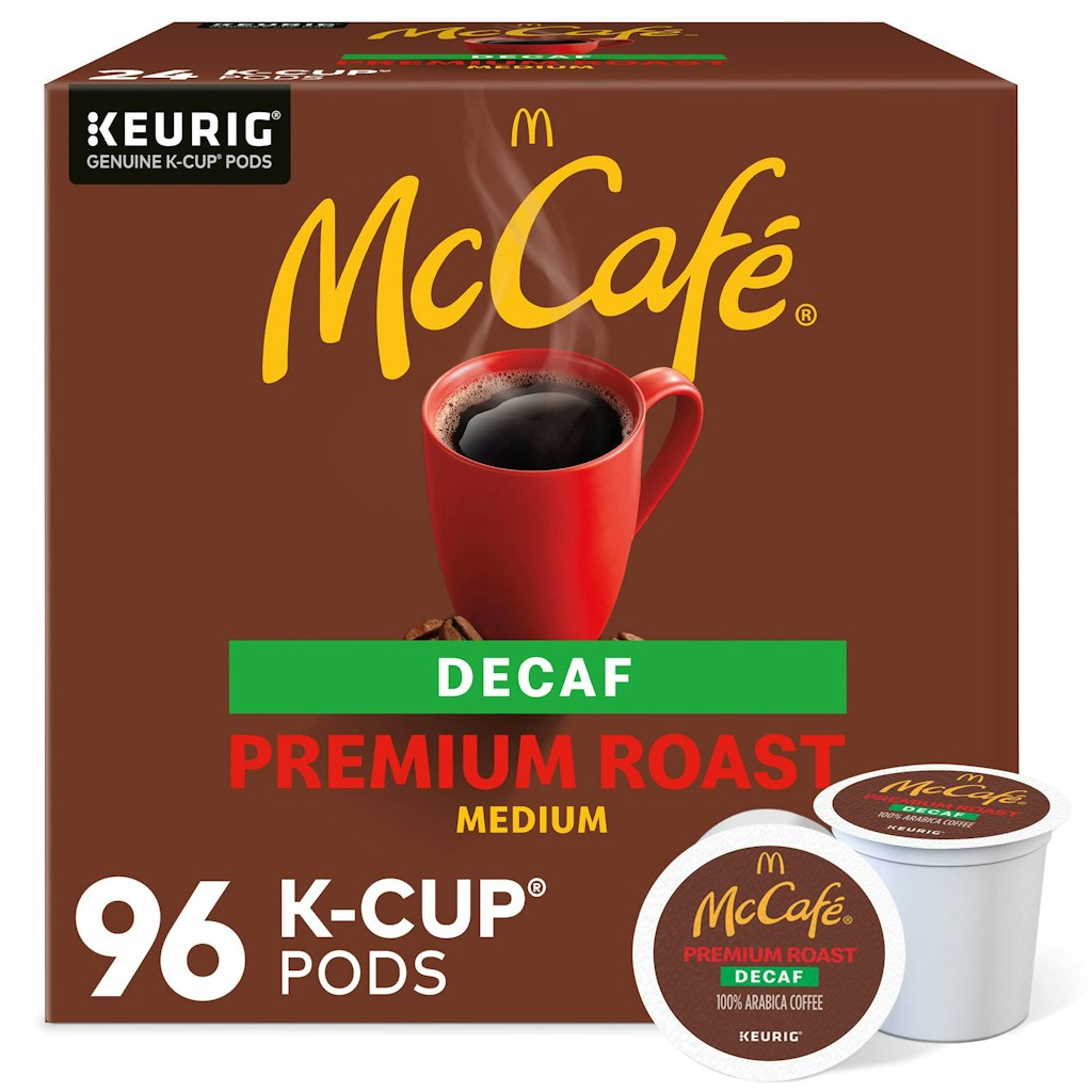 McCafe Premium Roast Decaf Coffee K-Cup Pods 96-Count: $30 w/ Prime