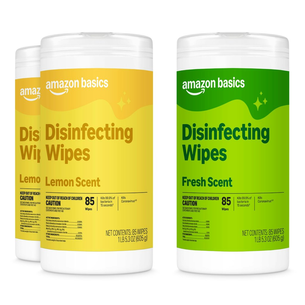Amazon Basics 85-Count Disinfecting Wipes 3-Pack: $9.45 w/ Prime Amazon Basics 85-Count Disinfecting Wipes 3-Pack: $9.45 w/ Prime