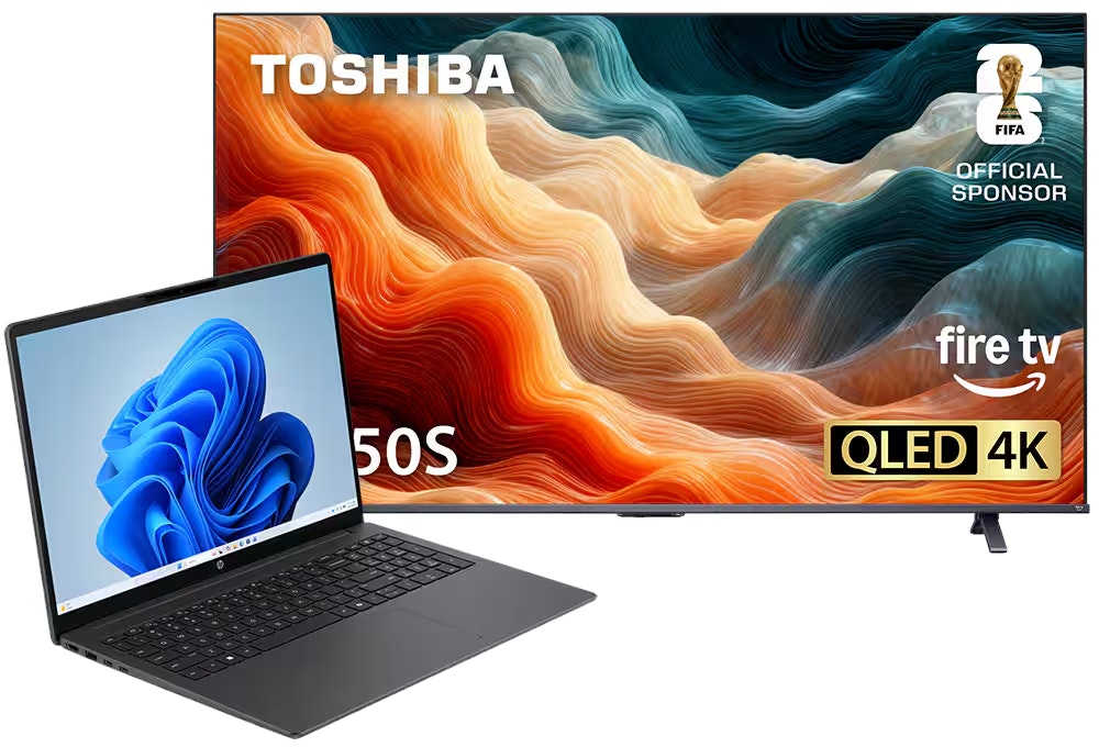Toshiba M450 43" 4K UHD QLED Smart Fire TV: Free w/ select laptop purchases from $499