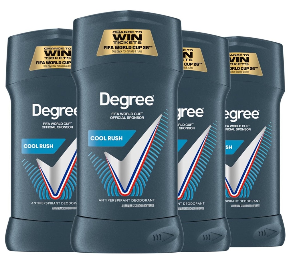 Degree Cool Rush Advanced Protection Antiperspirant Deodorant 4-Pack: $8.96 via Sub. & Save Degree Cool Rush Advanced Protection Antiperspirant Deodorant 4-Pack: $8.96 via Sub. & Save