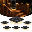 Solar 4x4 Post Cap Lights 6-Pack for $18 w/ Prime + free shipping