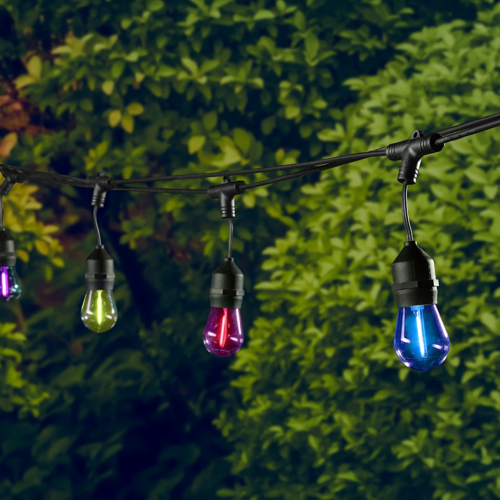 Harbor Breeze 24-ft RGB Filament S14 String Light w/ Remote: $30 Harbor Breeze 24-ft RGB Filament S14 String Light w/ Remote: $30
