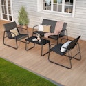 Asofer 4-Piece Patio Furniture Set with Coffee Table for $71 + free shipping