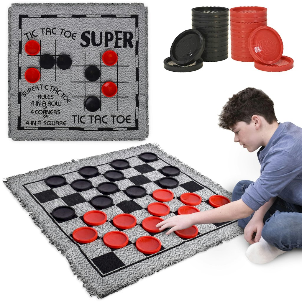 Elbow Room Games 3-in-1 Vintage Giant Checkers Set: $13 w/ Prime