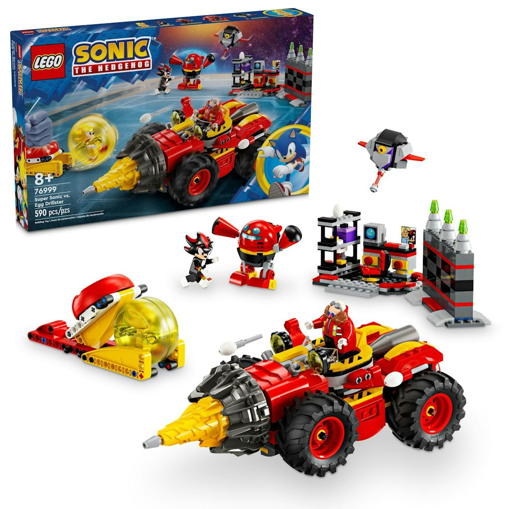 LEGO Sonic the Hedgehog Super Sonic vs. Egg Drillster Building Set: $56 w/ Prime LEGO Sonic the Hedgehog Super Sonic vs. Egg Drillster Building Set: $56 w/ Prime