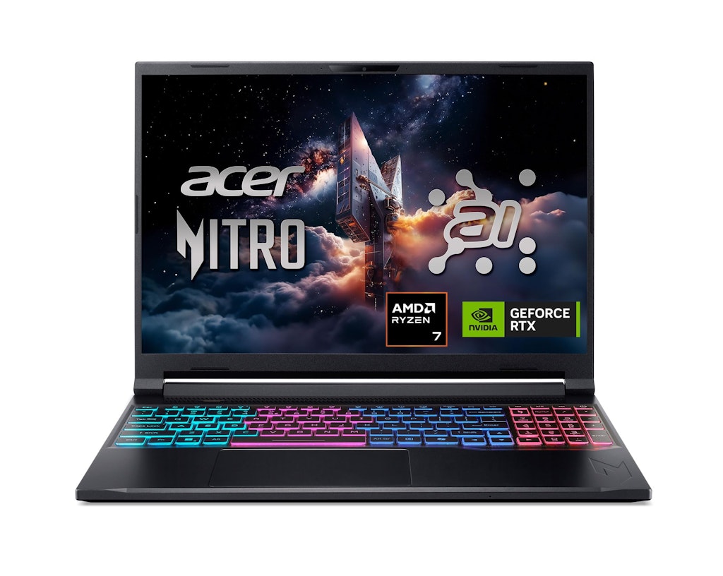 Acer Nitro V 16S AI AMD Ryzen 7 260 16" Gaming Laptop w/ NVIDIA GeForce RTX 5060: $1,100 w/ Prime