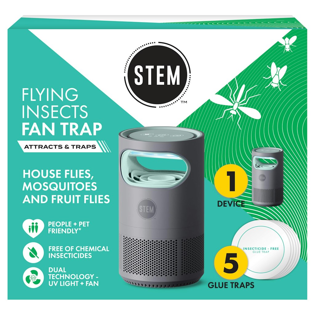 STEM Flying Insect Fan Trap Starter Kit w/ 5 Glue Traps: $14 w/ Prime