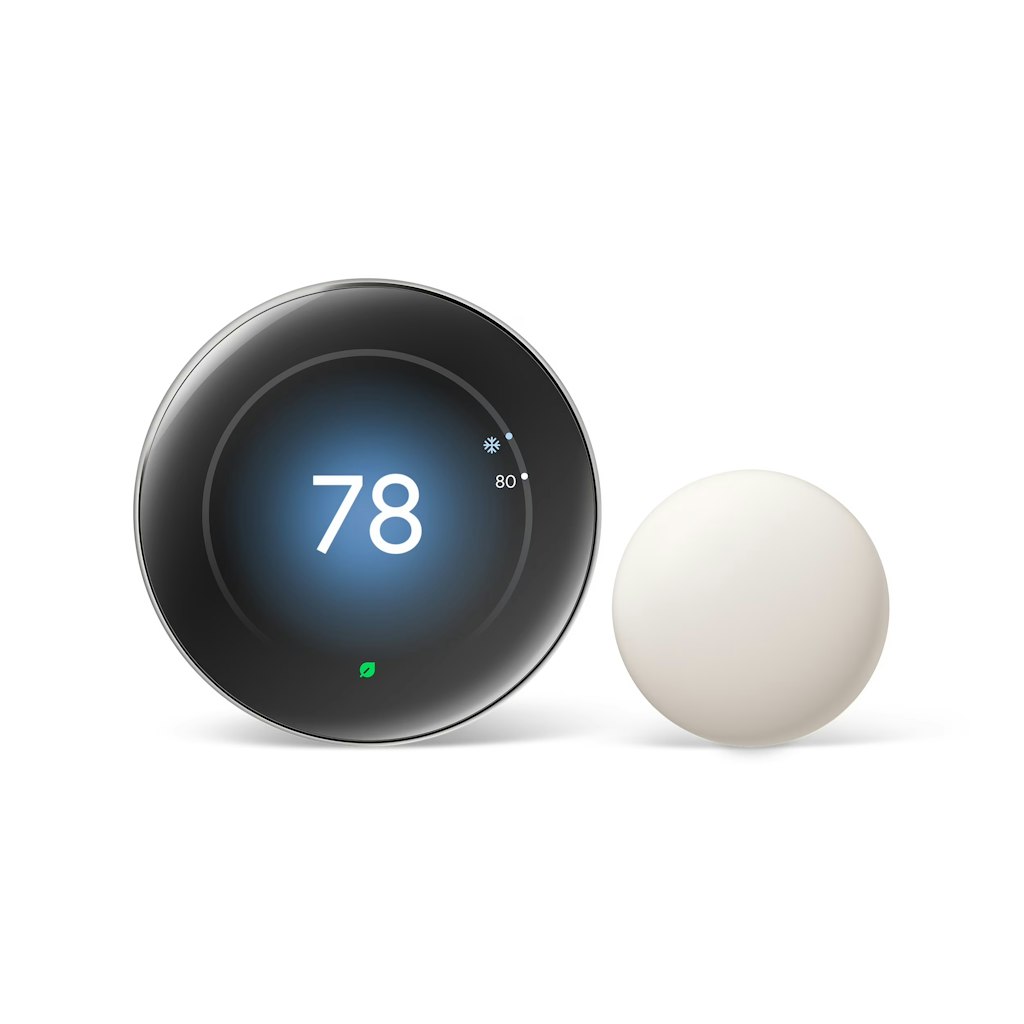Google Nest Learning Thermostat 4th Gen w/ Nest Temperature Sensor: $218