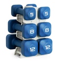 Tone Fitness Neoprene Dumbbell Set w/ Storage Rack for $50 + free shipping