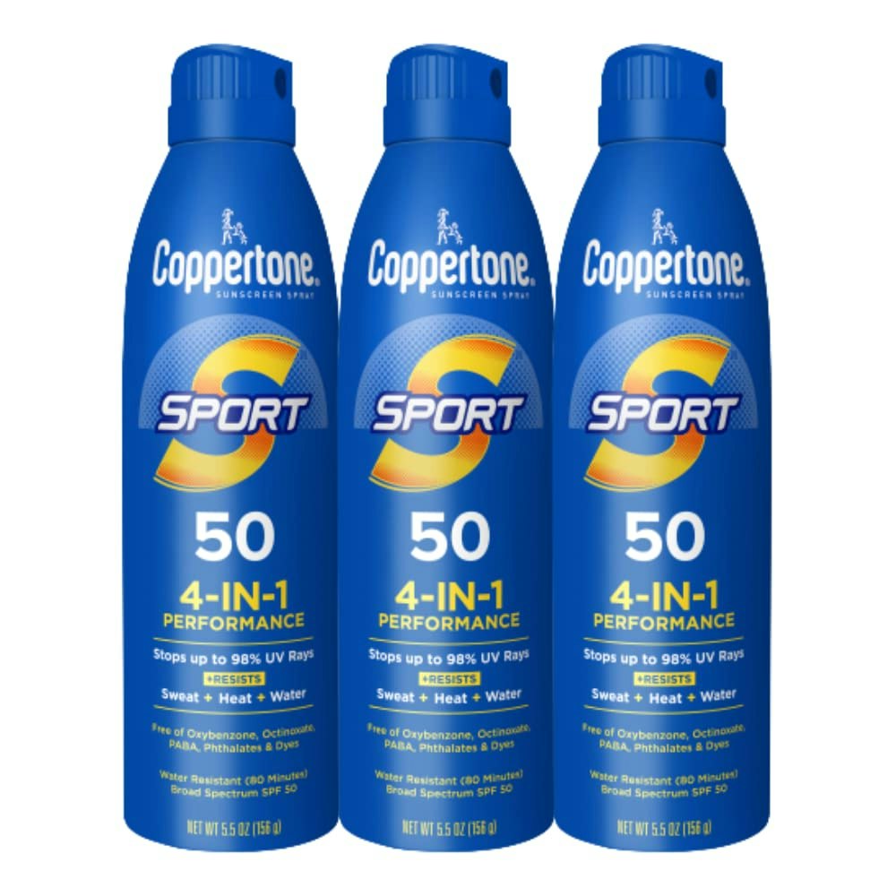 Coppertone Sport SPF 50 Sunscreen Spray 3-Pack: $14 w/ Sub & Save