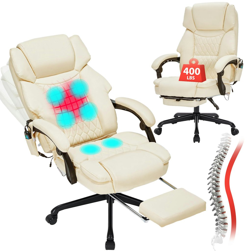 Massage Office Chair w/ Foot Rest & 6-Point Vibration: $170 w/ Prime Massage Office Chair w/ Foot Rest & 6-Point Vibration: $170 w/ Prime