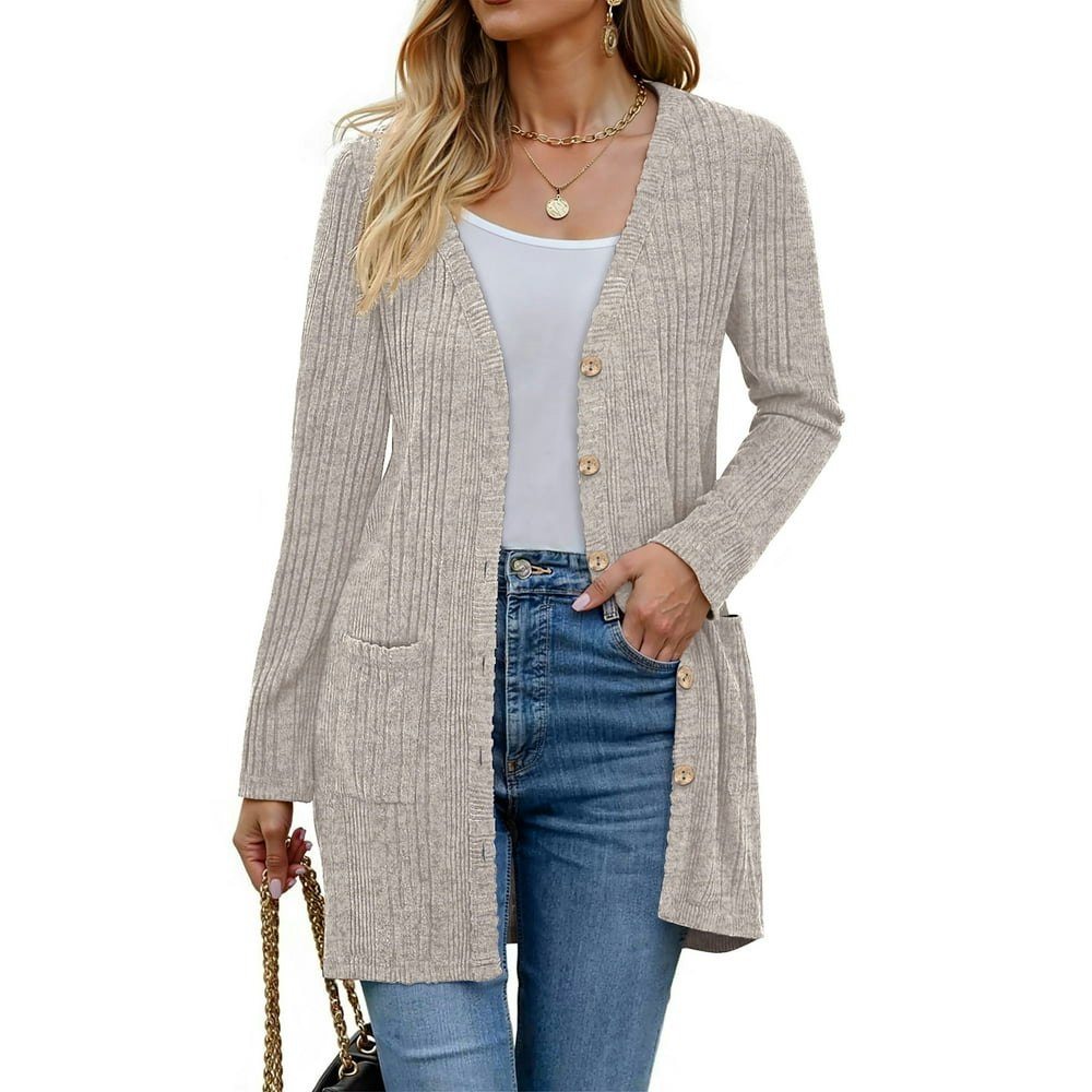 Fantaslook Women's Open Front Button-Down Cardigan: $14.39