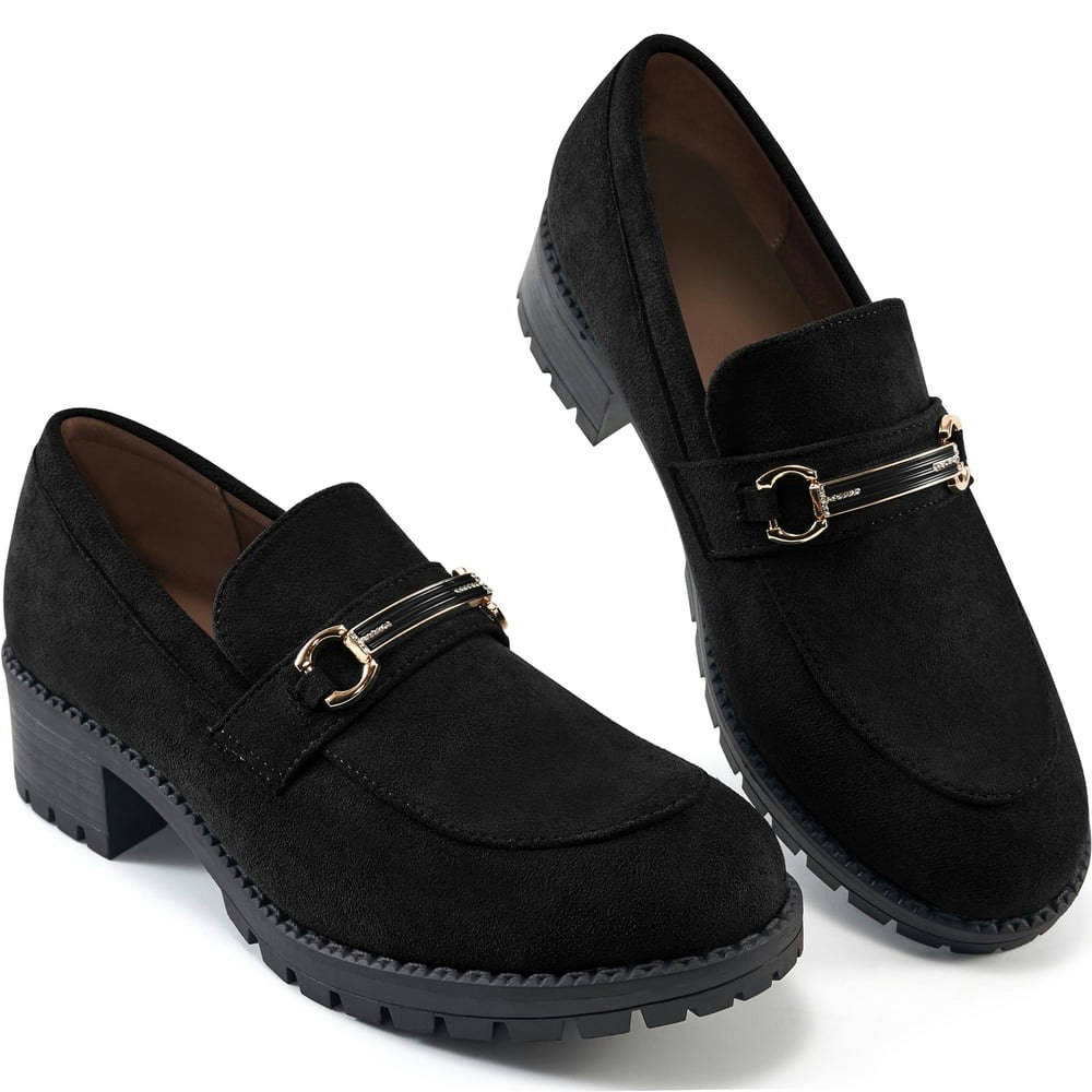 Ecetana Women's Platform Chunky Penny Loafers: $29.97 Ecetana Women's Platform Chunky Penny Loafers: $29.97