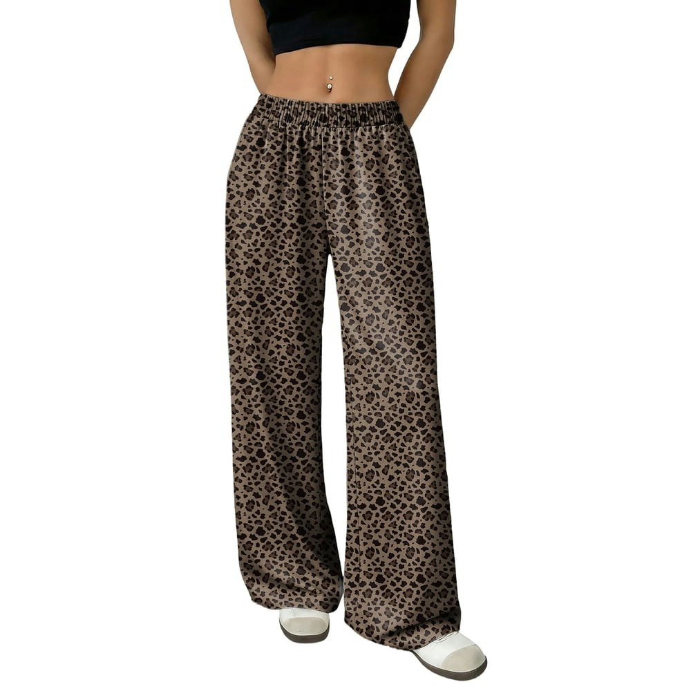 Dokotoo Women's Leopard Print Wide Leg Lounge Pants: $19.84 Dokotoo Women's Leopard Print Wide Leg Lounge Pants: $19.84